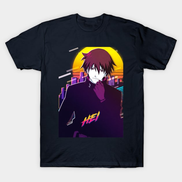 Darker than Black - Hei T-Shirt by 80sRetro